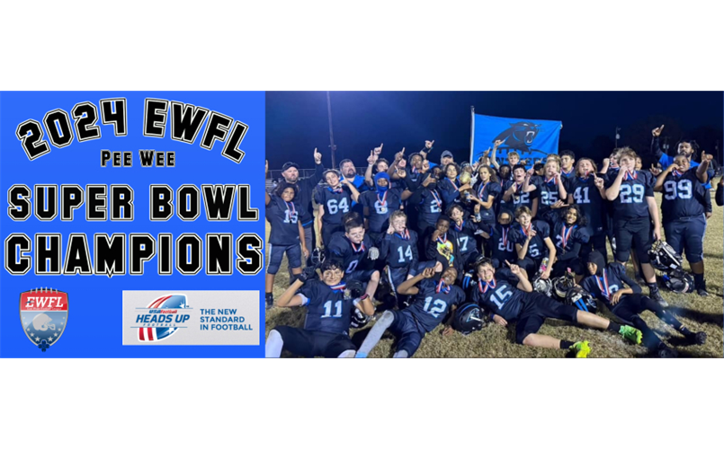 2024 Pee Wee SUPER BOWL CHAMPIONS!!!!!!
